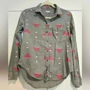 Hollister Southwestern Style Buttondown Shirt Size XS
